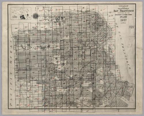San Francisco key map - Harrison Ryker - 1937